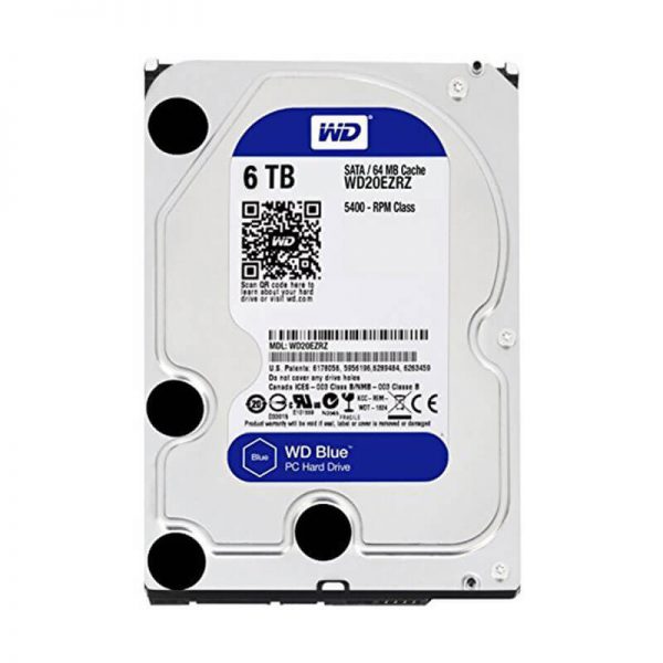 Ổ cứng WD HDD 6TB 3.5″ SATA 3/64MB Cache/ 5400RPM- Caviar Blue