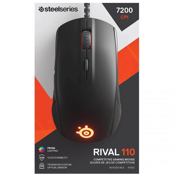 Chuột SteelSeries Rival 110 Matte Black (62466)