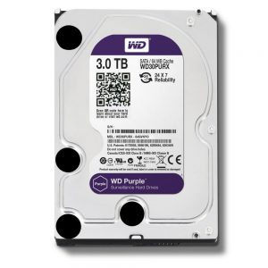 WD HDD Purple 3TB 3.5″ SATA 3/ 64MB Cache/ IntelliPower (5400RPM-5900RPM) (Màu tím)