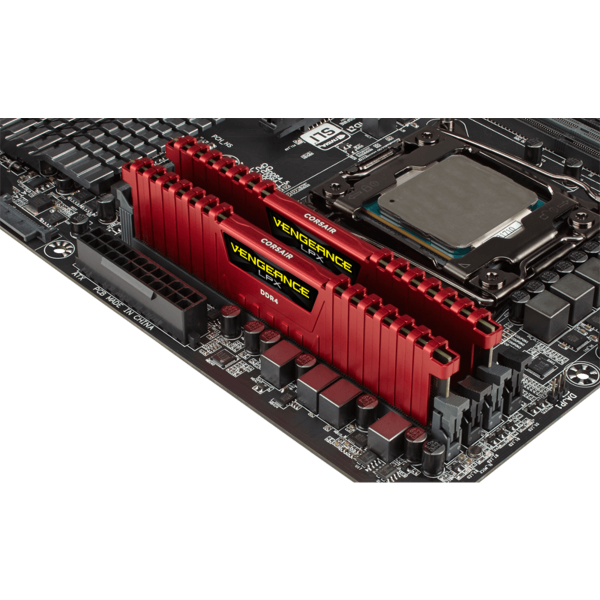 CORSAIR VENGEANCE LPX DDR4 16GB (2X8GB) 2666Mhz RED (CMK16GX4M2A2666C16R)