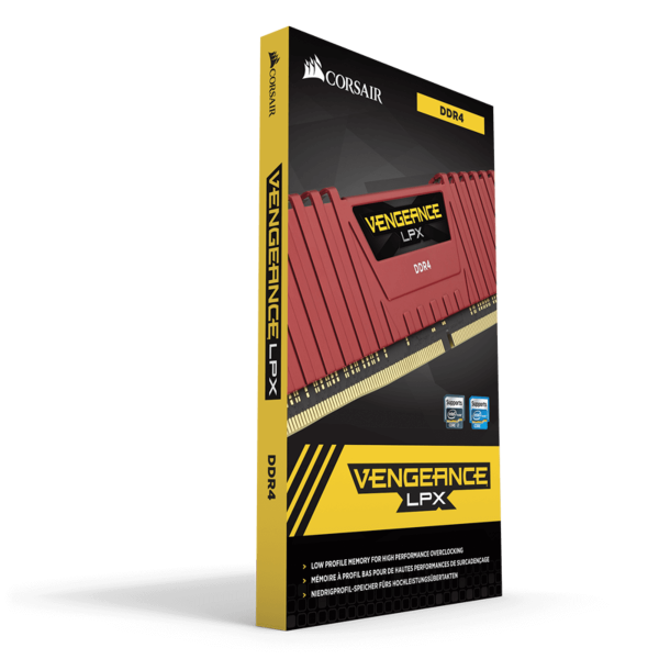 CORSAIR VENGEANCE LPX DDR4 16GB (2X8GB) 2666Mhz RED (CMK16GX4M2A2666C16R)