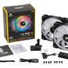 Quạt Case Corsair LL140 RGB Doulble Pack + Lighting (CO-9050074-WW)