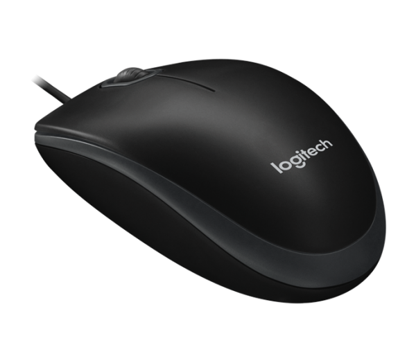 Chuột Logitech B100 Optical USB Mouse (Có dây/ USB/ khả dụng cho cả hai tay)