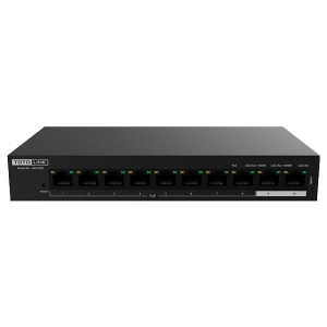 SW1008P – 10-Port 10/100Mbps PoE Powered Switch