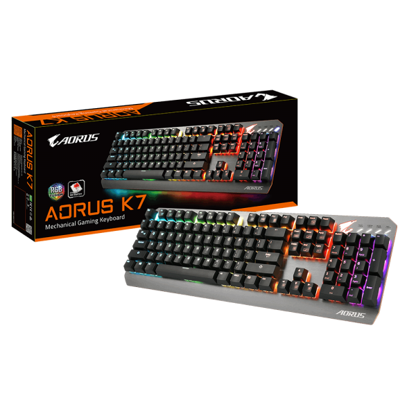 Bàn phím cơ GIGABYTE AORUS K7 (Full size/Cherry MX Red/RGB)