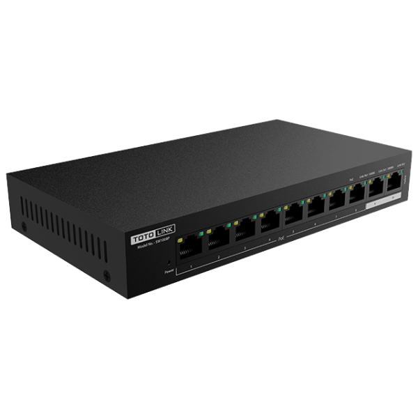 SW1008P - 10-Port 10/100Mbps PoE Powered Switch