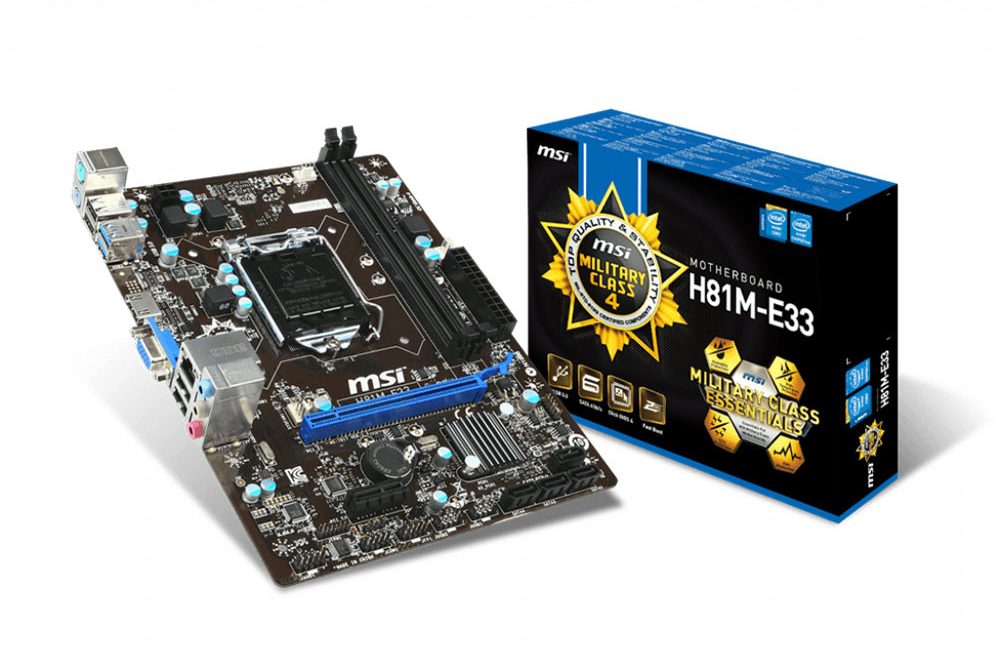 Bo mạch chủ / Mainboard MSI H81M-E33