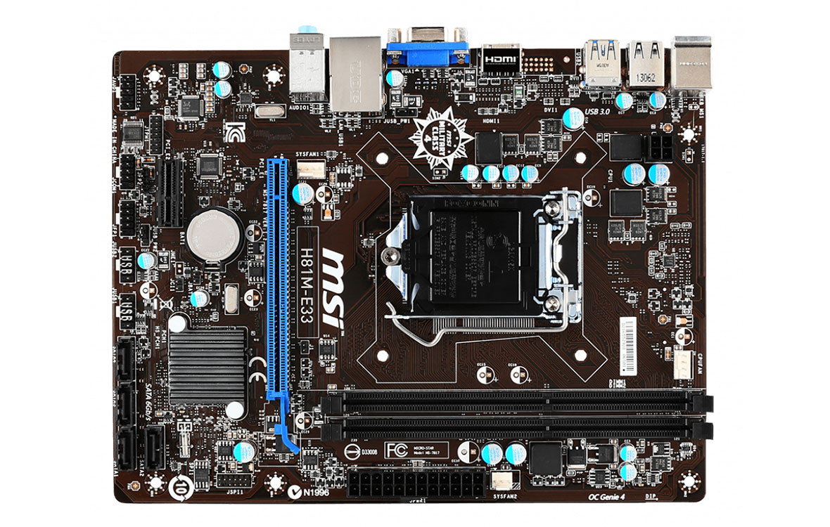 Bo mạch chủ / Mainboard MSI H81M-E33