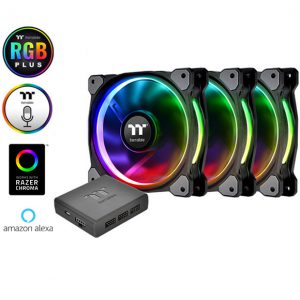 Quạt Làm Mát Riing Plus 14 RGB (Bộ 3 Fan + hub)
