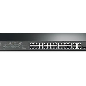 24-Port 10/100Mbps + 4-Port Gigabit Smart PoE+ Switch T1500-28PCT