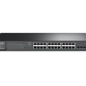 Switch Smart PoE+ JetStream 24 cổng Gigatbit với 4 khe cắm SFP T1600G-28PS