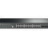 JetStream 24-Port Gigabit Stackable Smart Switch with 4 10GE SFP+ Slots T1700G-28TQ