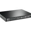 JetStream 24-Port Gigabit L2 Managed PoE+ Switch with 4 SFP Slots T2600G-28MPS