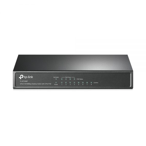 Switch Desktop 8 cổng 10/100Mpbs với 4 cổng PoE TL-SF1008P