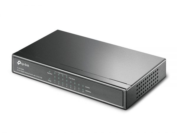 Switch Desktop 8 cổng Gigabit với 4 cổng PoE TL-SG1008P