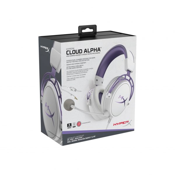 TAI NGHE HYPERX CLOUD ALPHA PURPLE  HX-HSCA-PL