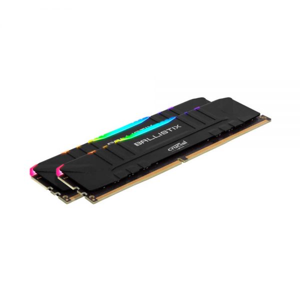 CRUCIAL BALLISTIX RGB DDR4 16GB (8GBx2) 3200MHz BLACK (BL2K8G32C16U4BL)