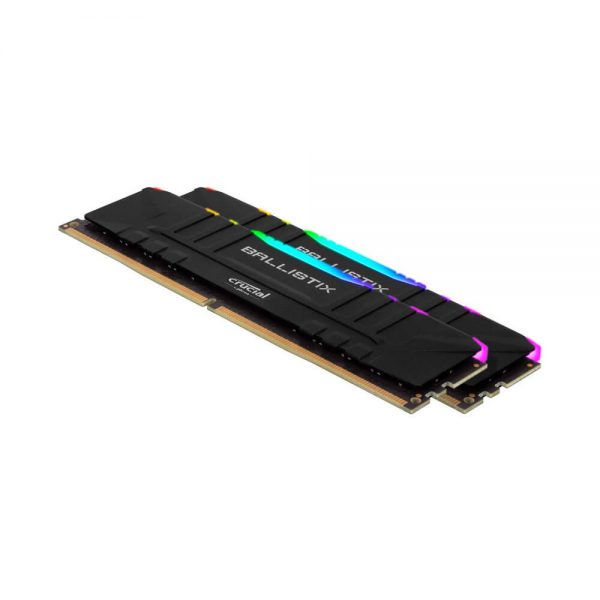 CRUCIAL BALLISTIX RGB DDR4 16GB (8GBx2) 3200MHz BLACK (BL2K8G32C16U4BL)