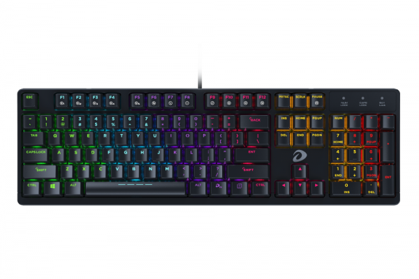 Bàn phím cơ Gaming DAREU EK1280s 104KEY (MULTI LED, Blue/ Brown/ Red D switch)