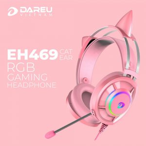 Tai nghe DAREU EH469 QUEEN RGB (Kèm CAT EARS)