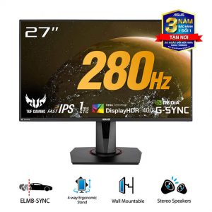 Màn hình ASUS TUF GAMING VG279QM 27″ Fast IPS 280Hz G-Sync 1ms