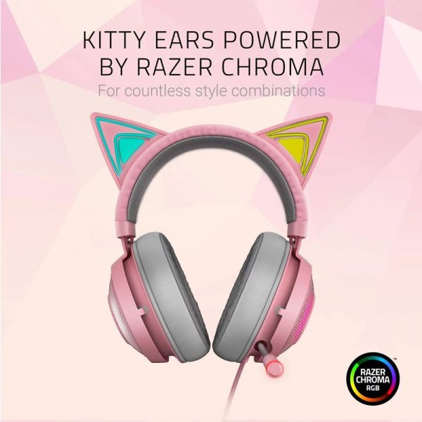 Tai nghe Razer Kraken Kitty Chroma Quartz RZ04-02980200-R3M1