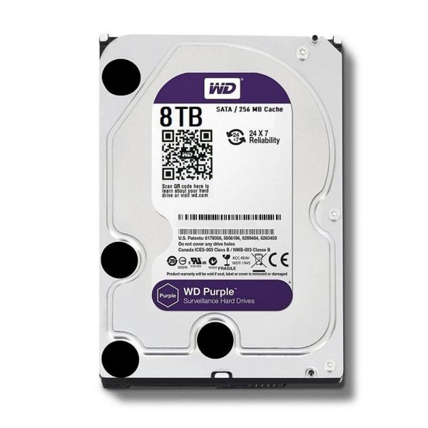 Ổ cứng HDD Western Purple 8TB 3.5 inch, 7200RPM, SATA3, 256Mb Cache (WD82PURZ)