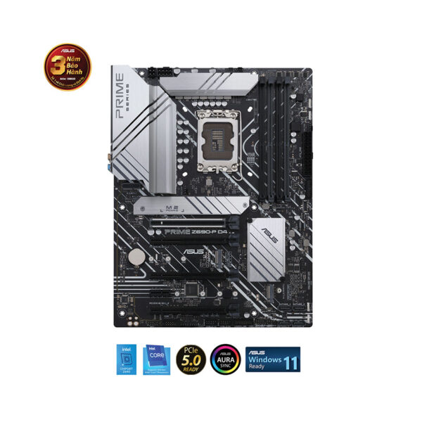 Mainboard ASUS PRIME Z690-P D4 CSM (Intel Z690, Socket 1700, ATX, 4 khe RAM DDR4)