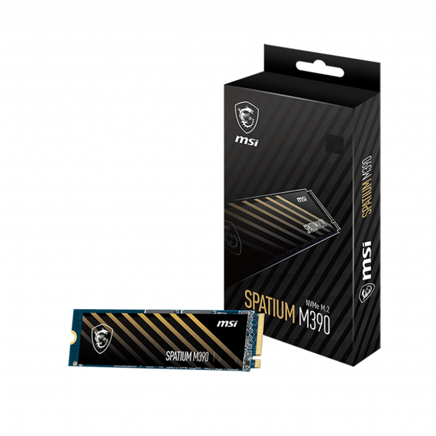 SSD MSI SPATIUM M390 500GB M2 2280 NVMe PCIe Gen3x4 (Read/Write 3300/2300 MB/s, 3D Nand)