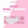 Bàn phím cơ Gaming DAREU EK87 - Pink (PINK-LED, Blue/ Brown/ Red D switch)