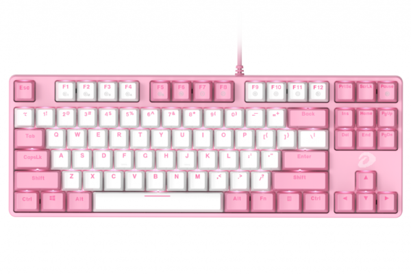 Bàn phím cơ Gaming DAREU EK87 - Pink (PINK-LED, Blue/ Brown/ Red D switch)