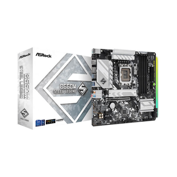 Mainboard ASROCK B660M STEEL LEGEND (Intel B660, Socket 1700, M-ATX, 4 khe RAM DDR4)