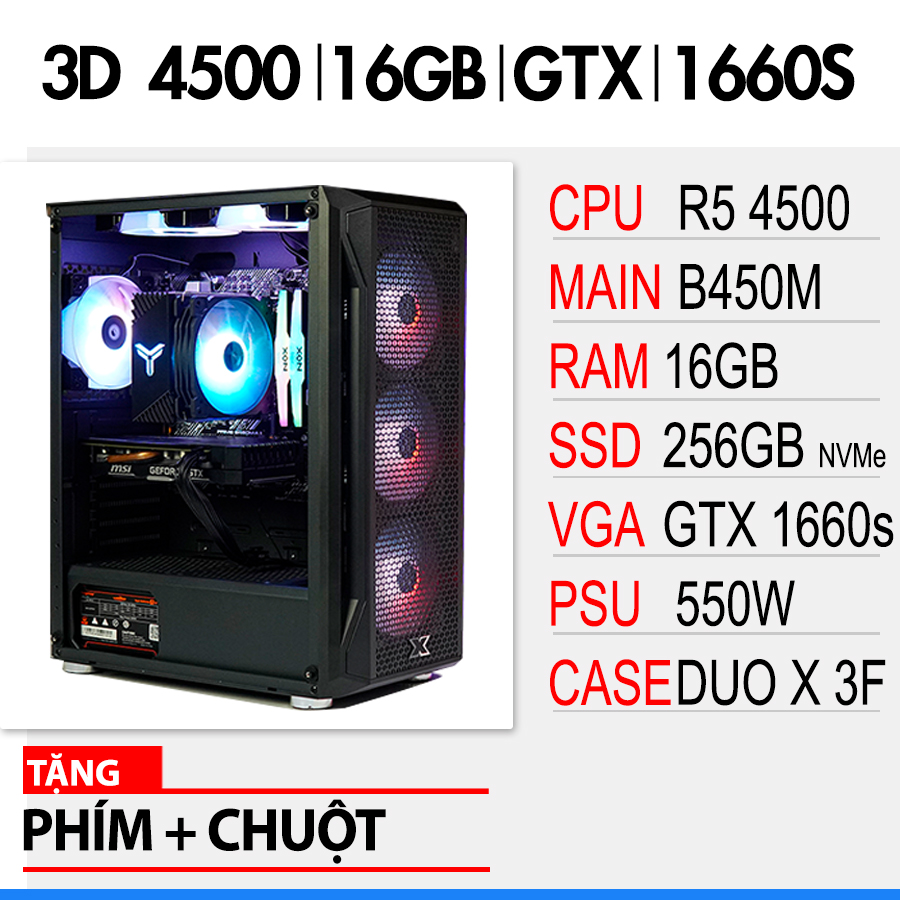 SP 3D RYZEN 5 4500 | 16GB | GTX1660S 6GB