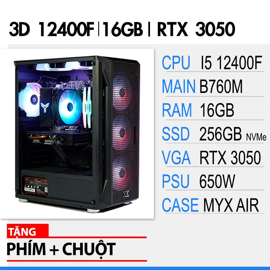 SP 3D i5 12400F | 16GB | RTX3050 6GB