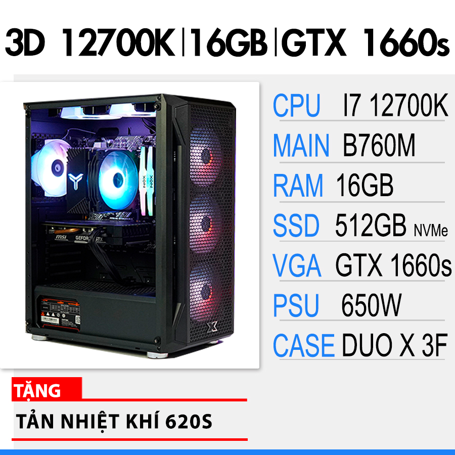 SP 3D  i7 12700K | 16GB | GTX 1660super