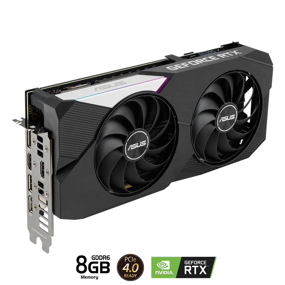 VGA ASUS Dual GeForce RTX 3060 Ti V2 OC 8GB GDDR6