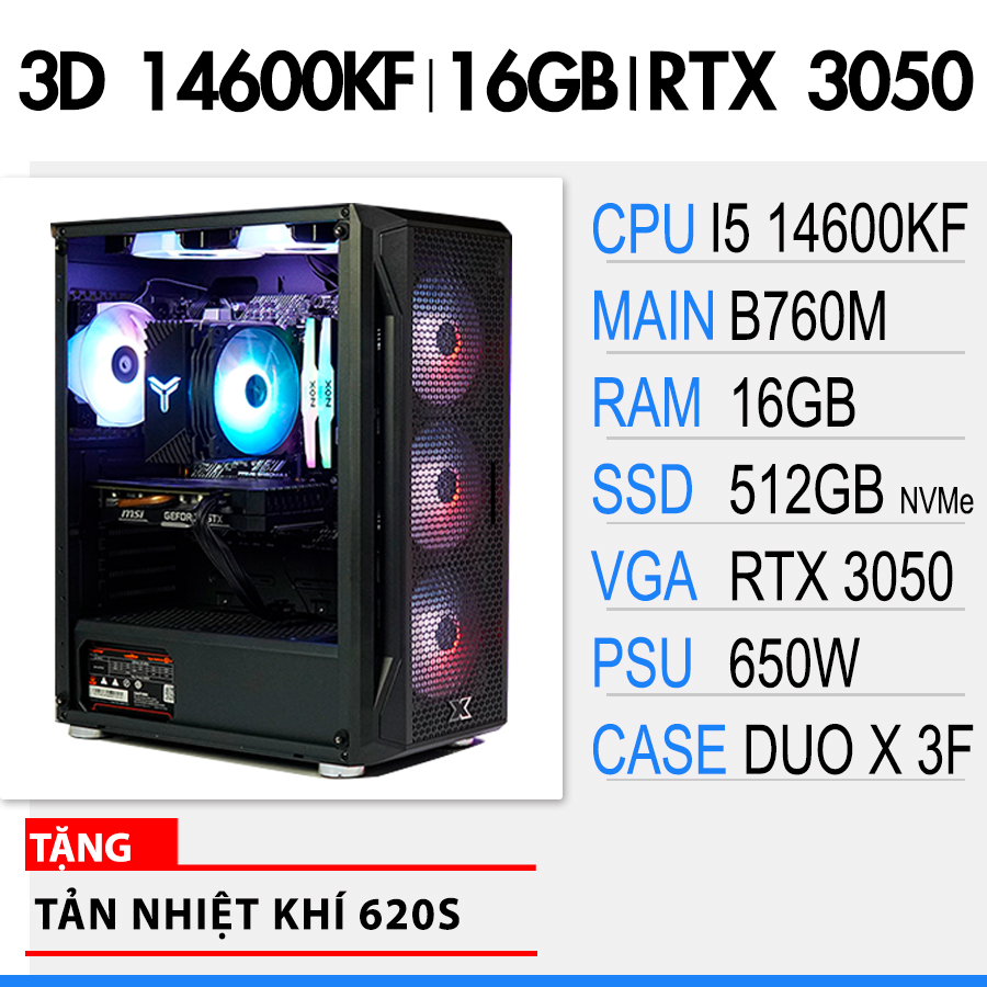 SP 3D i5 14600KF | 16GB | RTX 3050 6GB