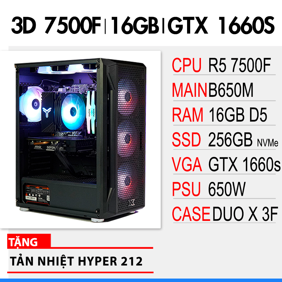 SP 3D R5 7500F | 16GB D5 | GTX 1660 Super