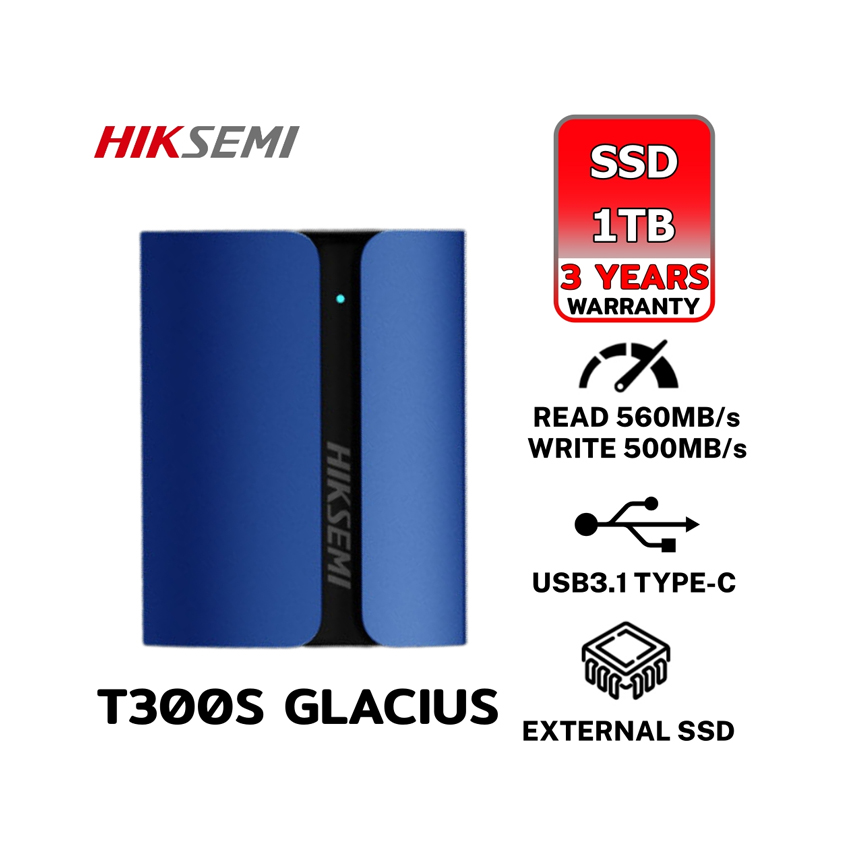 Ổ CỨNG DI ĐỘNG HIKSEMI SHIELD SSD 1TB USB3.1,TYPEC HS-ESSD-T300S