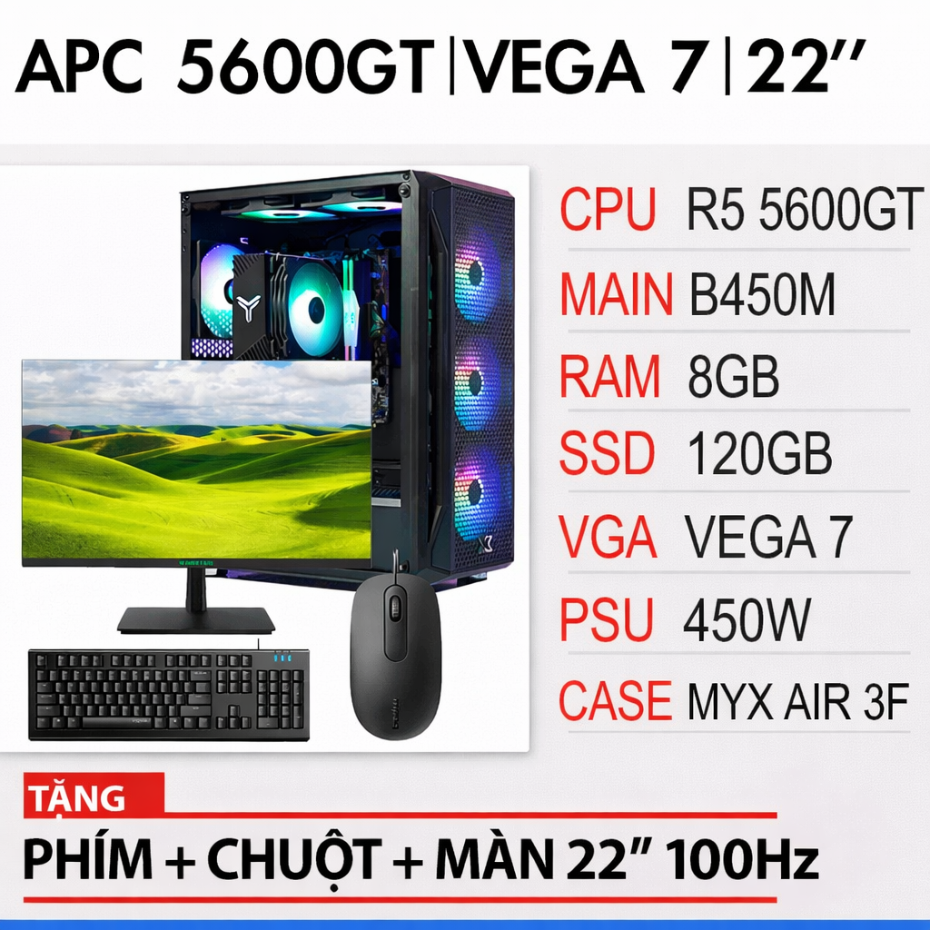 APC 5600GT|Vega 7| 22″