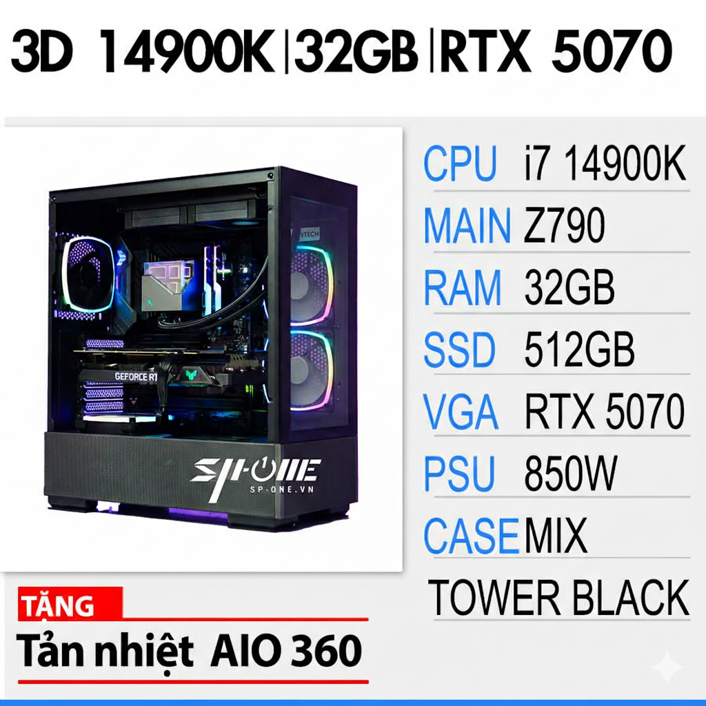 SP 3D i9 14900K | 32Gb | RTX5070
