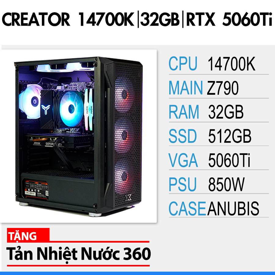CREATOR i7 14700K | 32Gb | RTX5060Ti