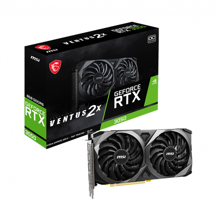 KM VGA MSI RTX 3050 VENTUS 2X XS 8G OC