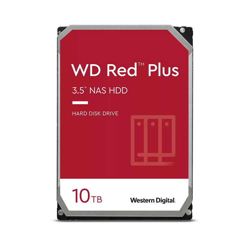 HDD WD 10TB RED PLUS 3.5 INCH, 7200RPM, SATA, 256MB CACHE (WD101EFBX)