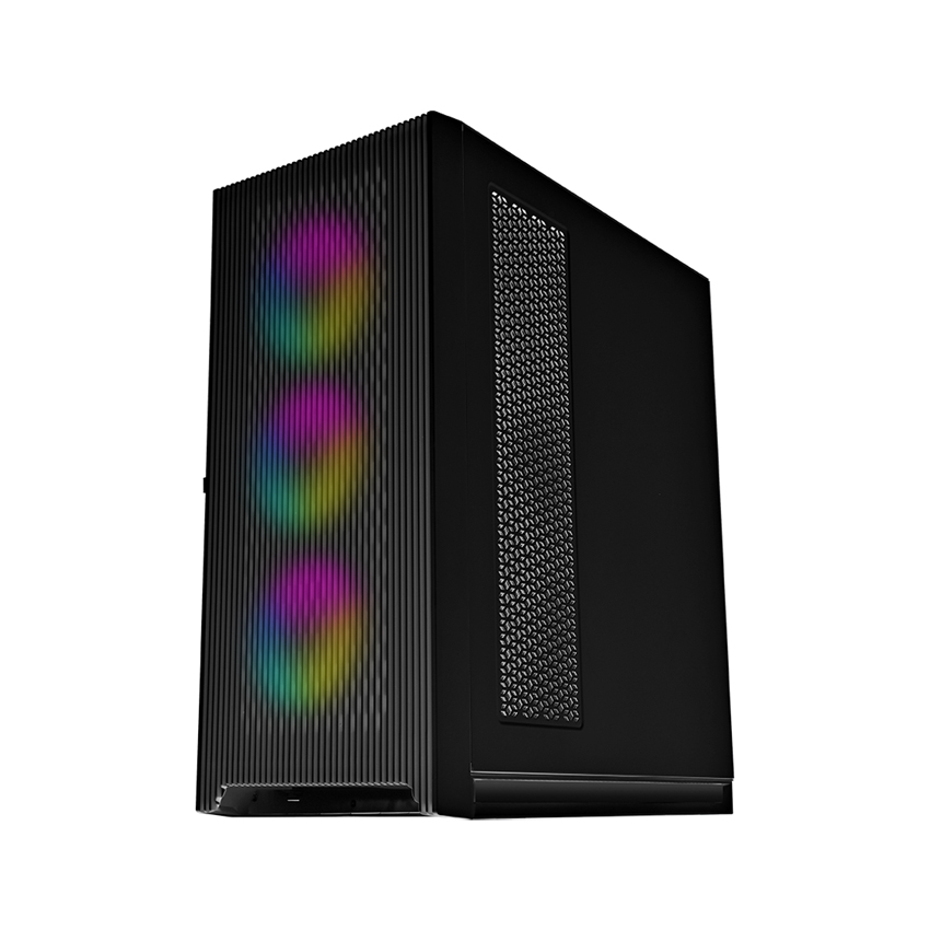 CASE MIK STORM 360 BLACK - 3FA (ATX/MID TOWER/MÀU ĐEN/3FAN ARGB)