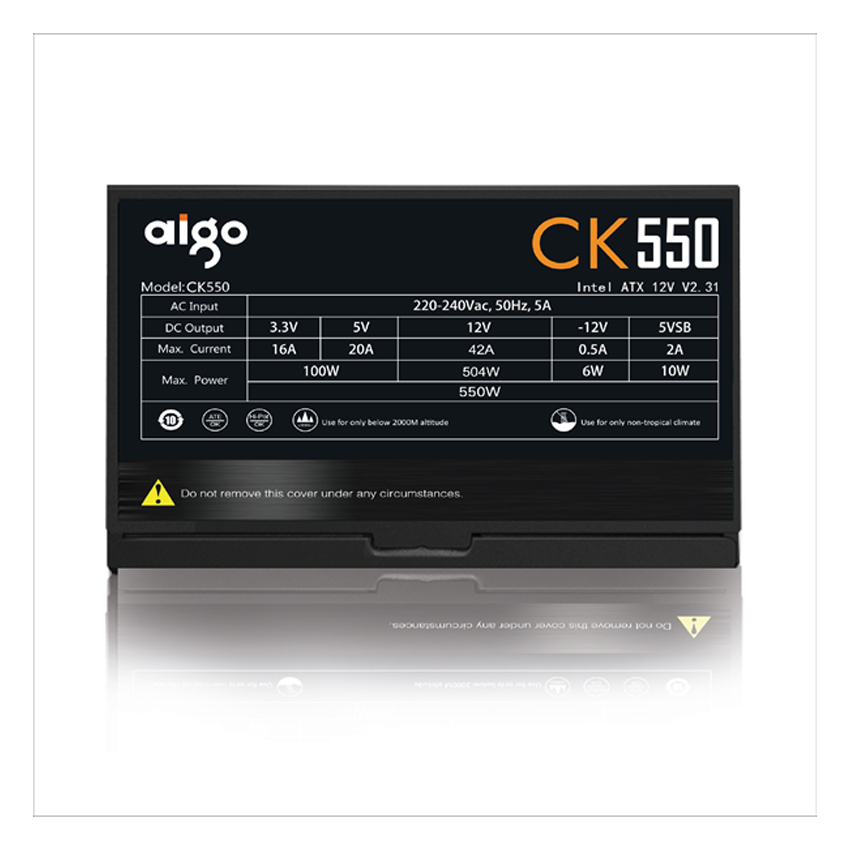 Nguồn AIGO MODEL CK550 550W 80+ EFFICIENCY