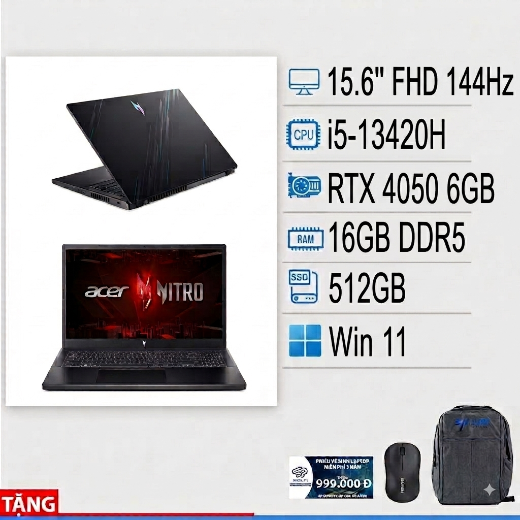 Laptop Gaming Acer Nitro V ANV15 51 57B2