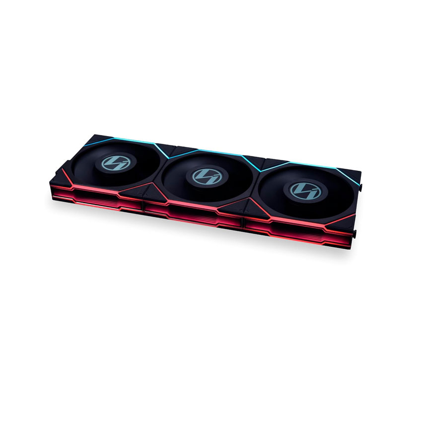 Fan LIAN LI TL120 LCD Triple pack black reverse - 12RTLLCD3B (Màn hình LCD/Led vô cực/đảo chiều)