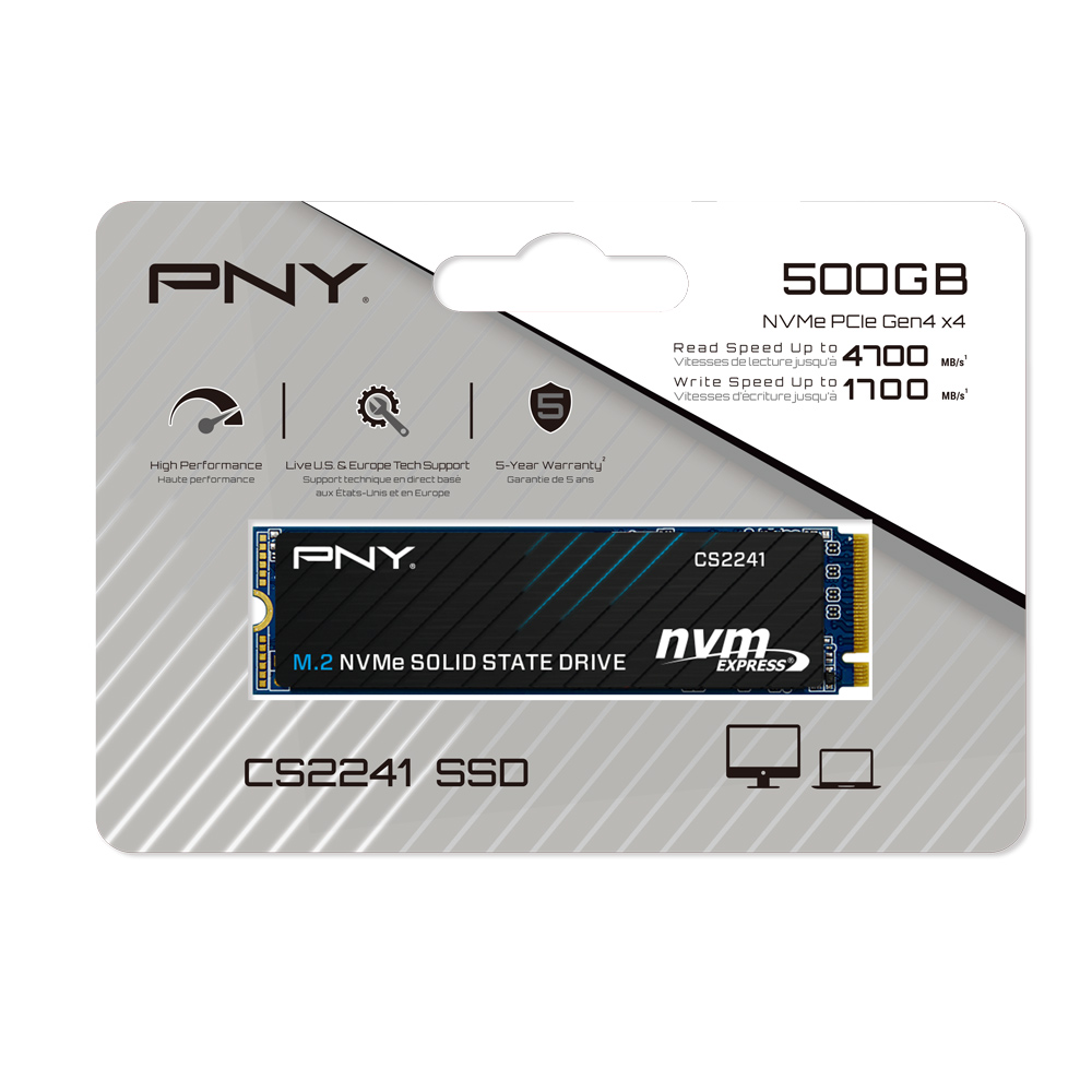 SSD PNY CS2241 M.2 2280 NVMe Gen 4x4 NVMe 500GB