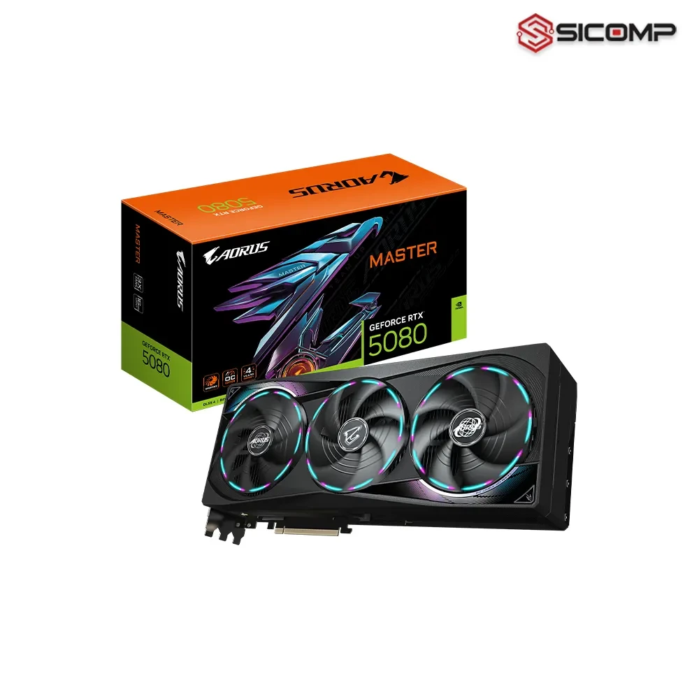 VGA GIGABYTE AORUS GeForce RTX™ 5080 MASTER 16GB GDDR7